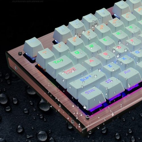104 Keys Blue Switch USB Wired Backlit Mechanical Computer Gaming Keyboard 3