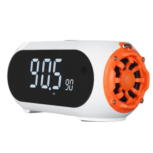 Portable Wireless Bluetooth 4.2 AUX TF USB Bass Speaker with Alarm Clock Function 3