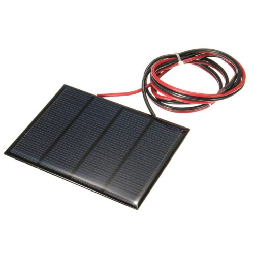 12V 1.5W Mini Solar Panel Small cell Module Epoxy Charger With 1M Welding Wire 3