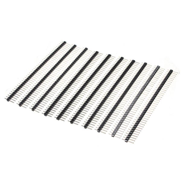 30 Pcs 40 Pin 2.54mm Single Row Male Pin Header Strip For Arduino Prototype Shield DIY 2 30 Pcs 40 Pin 2.54mm Single Row Male Pin Header Strip For Arduino Prototype Shield DIY - Image 2