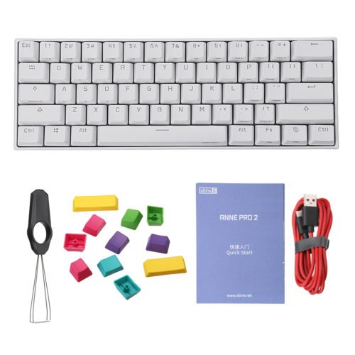 [Kailh BOX Switch]Obins Anne Pro 2 60% NKRO Bluetooth 4.0 Type-C RGB Mechanical Gaming Keyboard 9