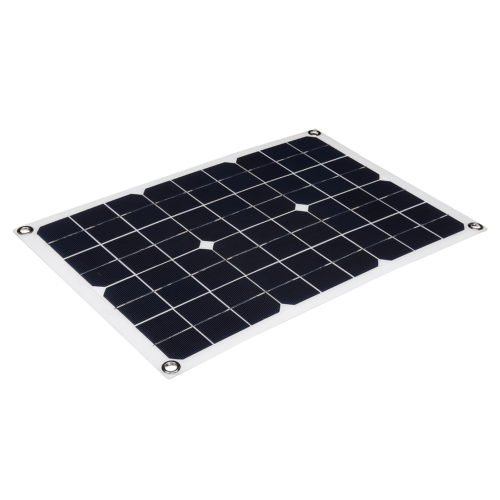 20W 430*280*2.5mm Monocrystalline Solar Panel with 18V DC Plug & 5V USB Output High Efficiency & Light Weight 4