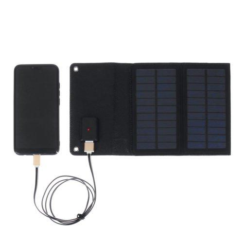 7W 5V Waterproof Foldable Mono-crystalline Silicon Solar Panel With LED Charging indicator & USB Interface 3