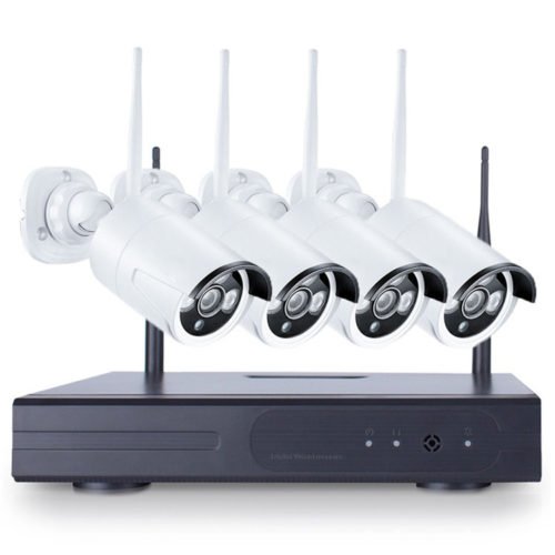 4PCS 4CH CCTV Wireless 960P NVR DVR 1.3MP IR Outdoor P2P Wifi IP Security Camera Video Surveillance 1