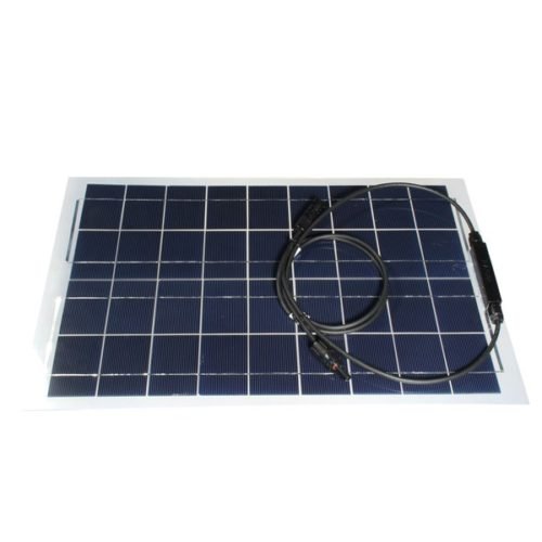 30W 12V Mono Semi Flexible Solar Panel Battery Charger For RV Boat Smart Car 2