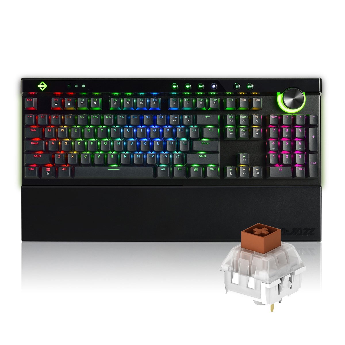 Ajazz AK45 104 Key BOX Switch RGB Mechanical Gaming Keyboard with Wrist Rest 2