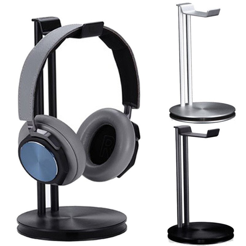 Universal Aluminum Alloy Lightweight Headphone Stand Headset Holder Earphone Stand Bar Mount 2