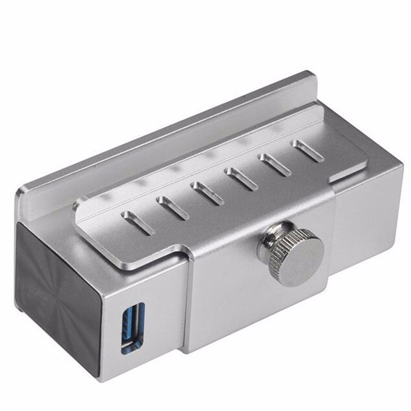 High Speed 5Gbps 4 USB 3.0 Ports Clip Design Aluminum Alloy USB Hub for PC iMac 3 High Speed 5Gbps 4 USB 3.0 Ports Clip Design Aluminum Alloy USB Hub for PC iMac - Image 3