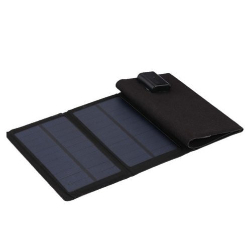 7W 5V Waterproof Foldable Mono-crystalline Silicon Solar Panel With LED Charging indicator & USB Interface 7