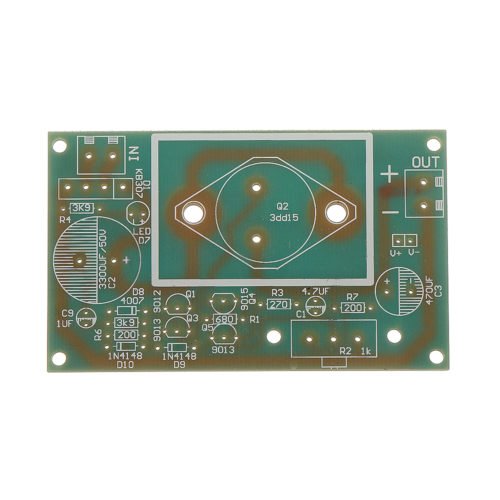 DIY 3DD15 Adjustable Regulated Power Supply Module Kit Output Short Circuit Protection Series 7