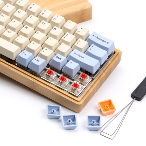 64 Key OEM Profile Dye-sub PBT Keycaps Keycap Set for GK64 Mechanical Keyboard 3