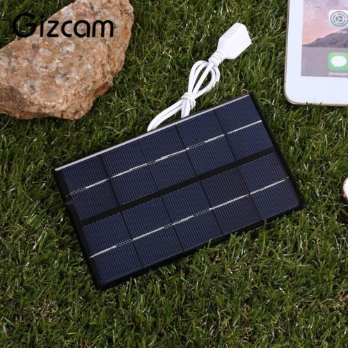 USB Solar Panel 5W 5V Tablet Portable Solar Charger Pane Outdoor Polysilicon Solar Generator USB Port Climbing 6