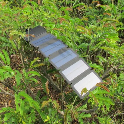 KERNUAP SunPower folding 10W Solar Cells Charger 5V 2.1A USB Output Devices Portable Solar Panels for Smartphones 6