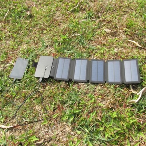 KERNUAP SunPower folding 10W Solar Cells Charger 5V 2.1A USB Output Devices Portable Solar Panels for Smartphones 5