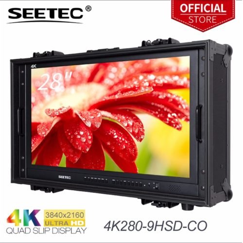 Seetec 4K280-9HSD-CO 28 Inch 4K Broadcast Monitor for CCTV Monitoring Making Movies Ultra HD Carry-on LCD Director Monitor 1