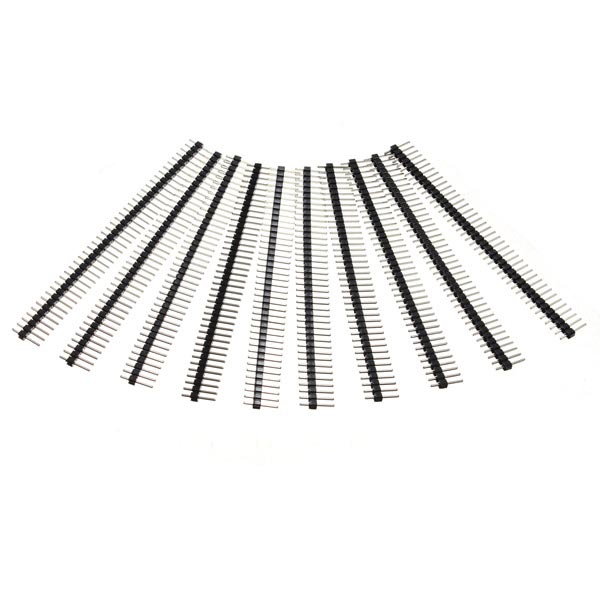 10 Pcs 40 Pin 2.54mm Single Row Male Pin Header Strip For Arduino 1 10 Pcs 40 Pin 2.54mm Single Row Male Pin Header Strip For Arduino