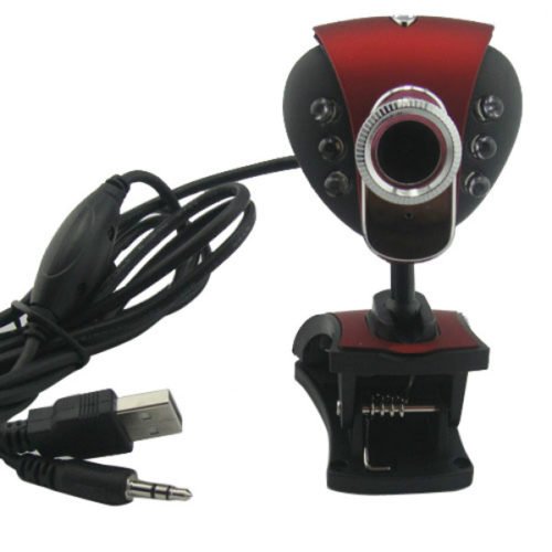USB 50M 6 LED Night Vision Webcam Camera Webcams With Mic PC Laptop 2