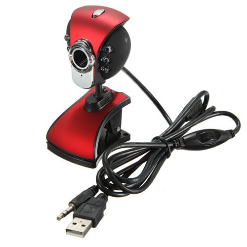 USB 50M 6 LED Night Vision Webcam Camera Webcams With Mic PC Laptop 1