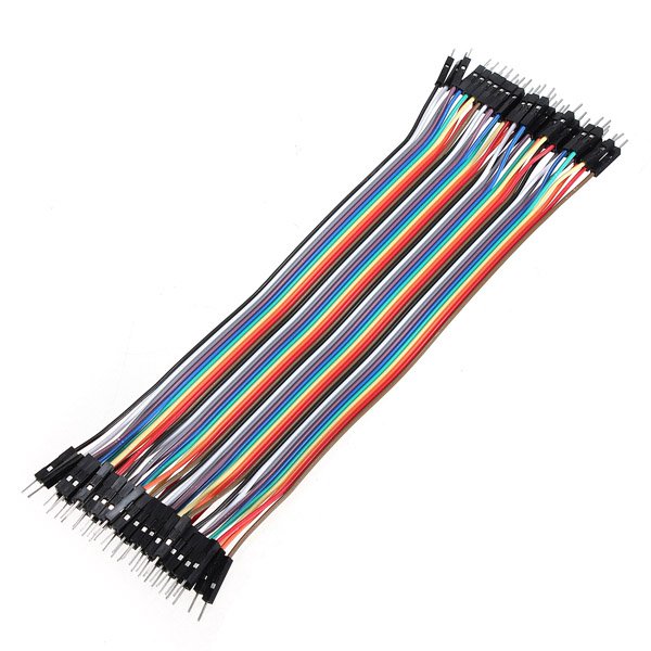 40pcs 20cm Male To Male Color Breadboard Cable Jumper Cable Dupont Wire 1
