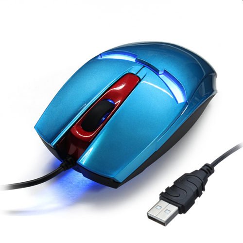 NEWMEN 1000DPI Wired Gaming USB Optical Mouse With Blue LED Light 5