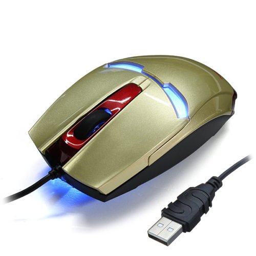 NEWMEN 1000DPI Wired Gaming USB Optical Mouse With Blue LED Light 6