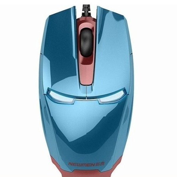 NEWMEN 1000DPI Wired Gaming USB Optical Mouse With Blue LED Light 1