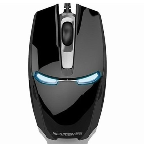 NEWMEN 1000DPI Wired Gaming USB Optical Mouse With Blue LED Light 3