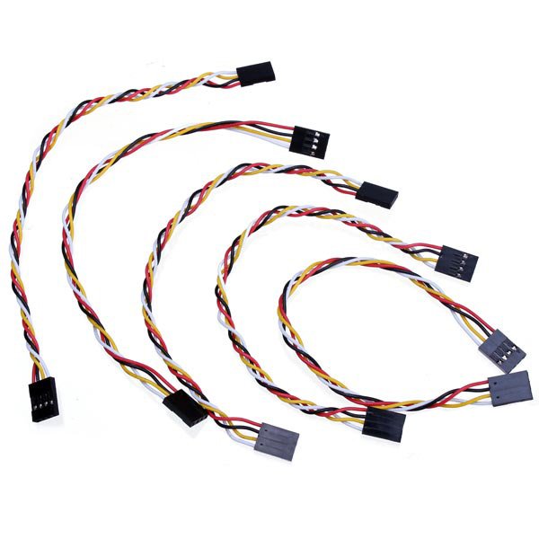 5pcs 4 Pin 20cm 2.54mm Jumper Cable DuPont Wire For Arduino Female To Female 2