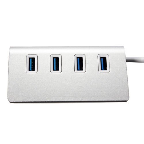 5Gbps Hi-Speed Aluminum USB 3.0 4-Port Splitter Hub Adapter with Cable 2