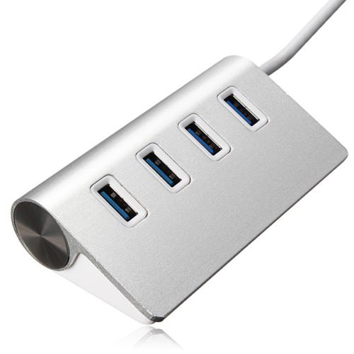 5Gbps Hi-Speed Aluminum USB 3.0 4-Port Splitter Hub Adapter with Cable 3