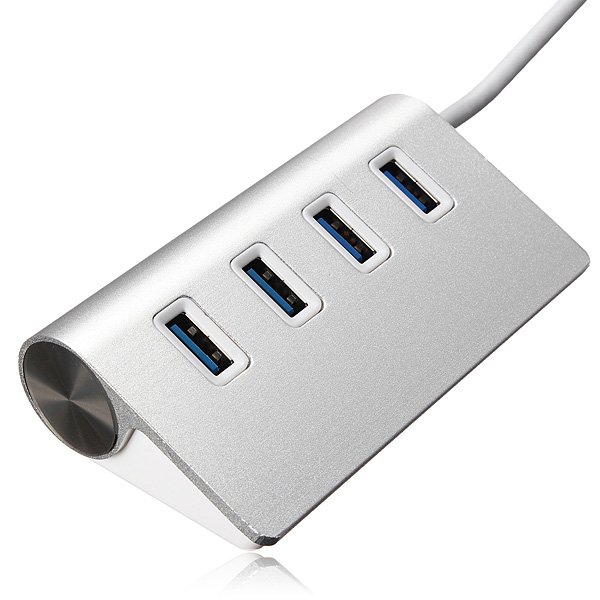 5Gbps Hi-Speed Aluminum USB 3.0 4-Port Splitter Hub Adapter with Cable 3 5Gbps Hi-Speed Aluminum USB 3.0 4-Port Splitter Hub Adapter with Cable - Image 3