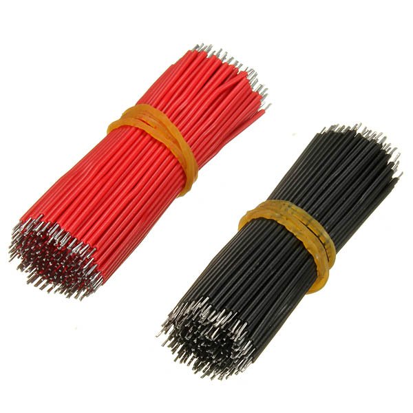 400pcs 6cm Breadboard Jumper Cable Dupont Wire Electronic Wires Black Red Color 2