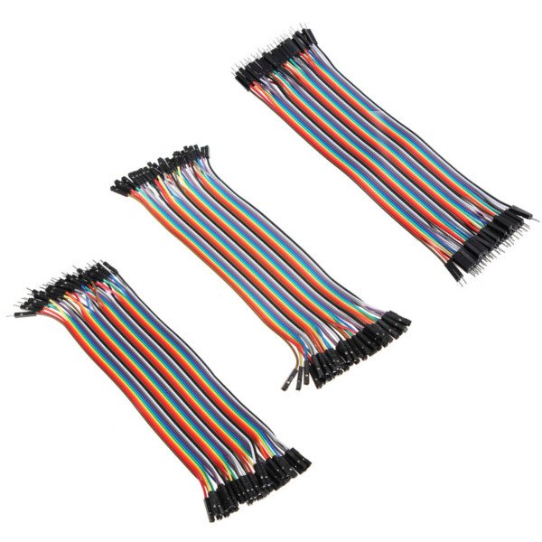 120pcs 20cm Male To Female Female To Female Male To Male Color Breadboard Jumper Cable Dupont Wire Combination For Arduino 1