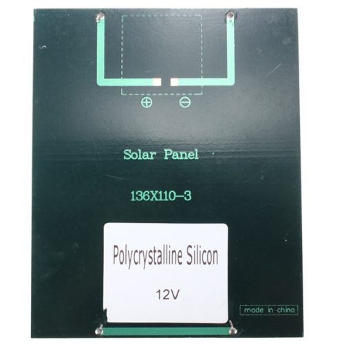 2W 12V 0-160mA Polycrystalline Mini Solar Panel Photovoltaic Panel 8