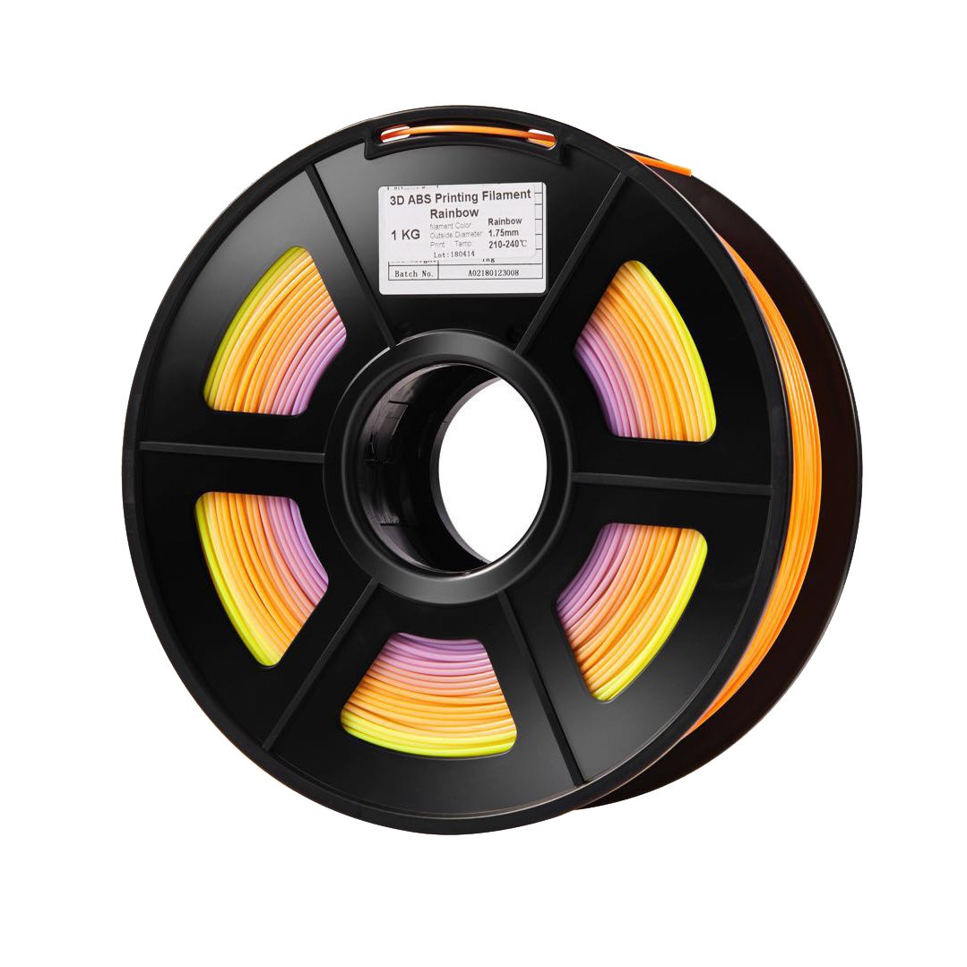 1.75mm PLA Raindow Color Gradient Filament for 3D Printer 1KG/Roll 0.4mm Nozzle 2 1.75mm PLA Raindow Color Gradient Filament for 3D Printer 1KG/Roll 0.4mm Nozzle - Image 2