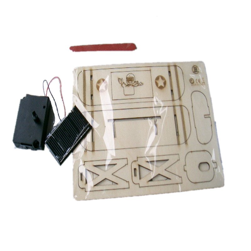 DIY 16*17.5*10cm Wooden Solar Biplane Aircraft With Solar Plane 4 DIY 16*17.5*10cm Wooden Solar Biplane Aircraft With Solar Plane - Image 4