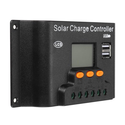 Solar Charge Controller | Large LCD Display | Dual USB Output 5