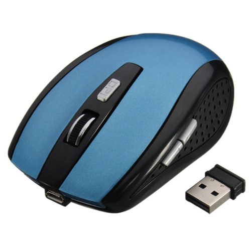 800-1200-1600DPI Wireless Rechargeable 6 Buttons Optical Gaming Mouse 3