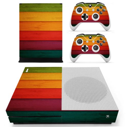 Designer Skin for XBOX ONE S Gaming Console + 2 Controller Sticker Decal 3