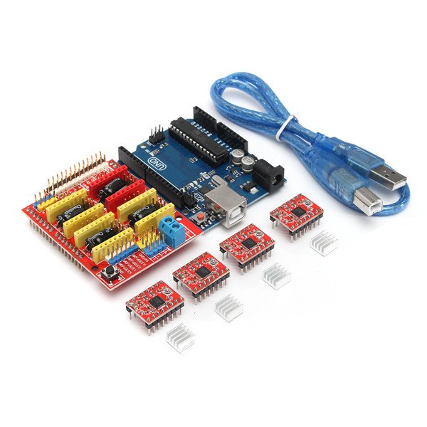 3D printer Kit for Arduino CNC Shield V3+UNO R3+A4988*4 GRBL Compatible 1 3D printer Kit for Arduino CNC Shield V3+UNO R3+A4988*4 GRBL Compatible