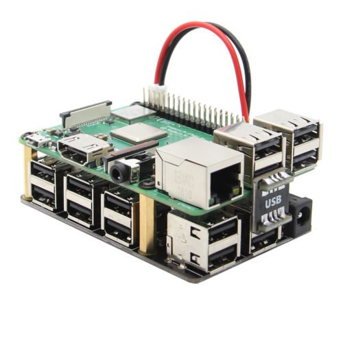 X150 9-Port USB Hub / Power Supply Expansion Board for Raspberry Pi 5