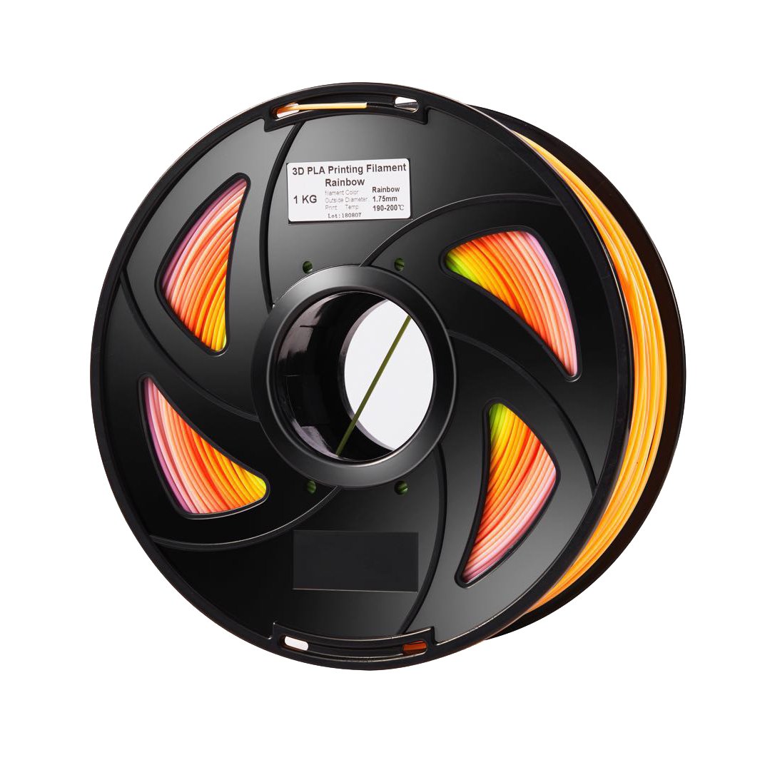 1.75mm PLA Raindow Color Gradient Filament for 3D Printer 1KG/Roll 0.4mm Nozzle 3 1.75mm PLA Raindow Color Gradient Filament for 3D Printer 1KG/Roll 0.4mm Nozzle - Image 3