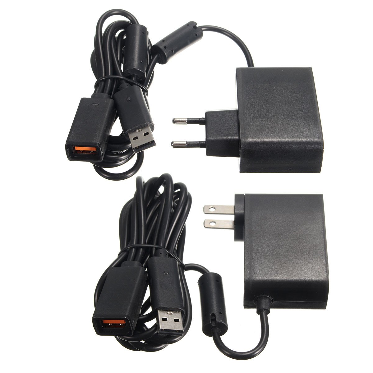 2.3m USB AC Adapter Power Supply Cable for Xbox 360 Kinect Sensor EU/US Plug 1