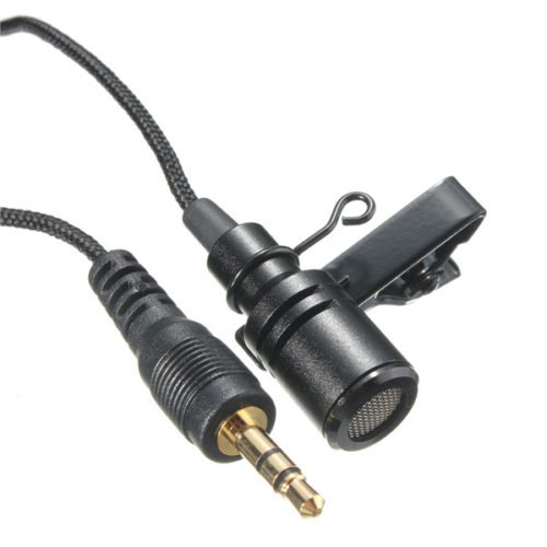 3.5mm High Sensitive 2.4M Tie Clip on Lapel Lavalier Mic Microphone 2