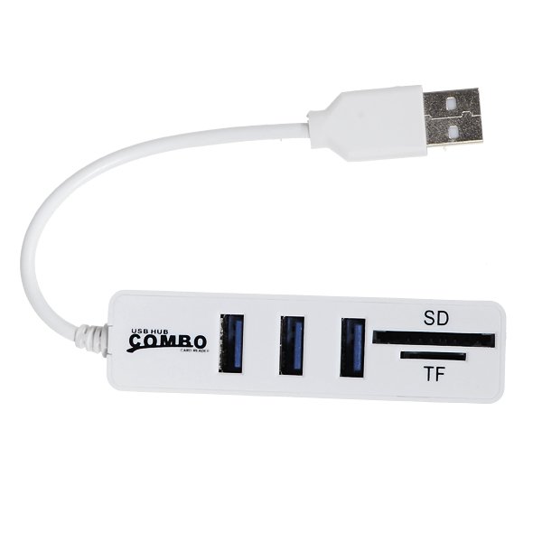 Combo HY-617 Mini USB 2.0 Hub with SD/TF Card Reader Function 2 Combo HY-617 Mini USB 2.0 Hub with SD/TF Card Reader Function - Image 2