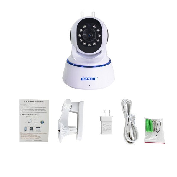 Escam QF003 HD 1080P Mini WiFi IP Camera Pan&Tilt CCTV security Camera P2P IR Cut Two Way Audio Micro SD Card Slot Night vision 7 Escam QF003 HD 1080P Mini WiFi IP Camera Pan&Tilt CCTV security Camera P2P IR Cut Two Way Audio Micro SD Card Slot Night vision - Image 7
