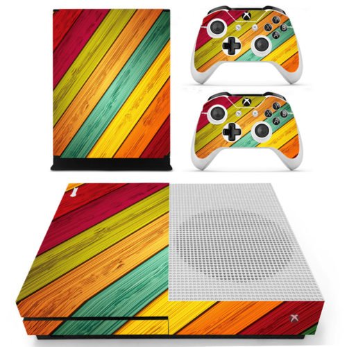 Designer Skin for XBOX ONE S Gaming Console + 2 Controller Sticker Decal 4