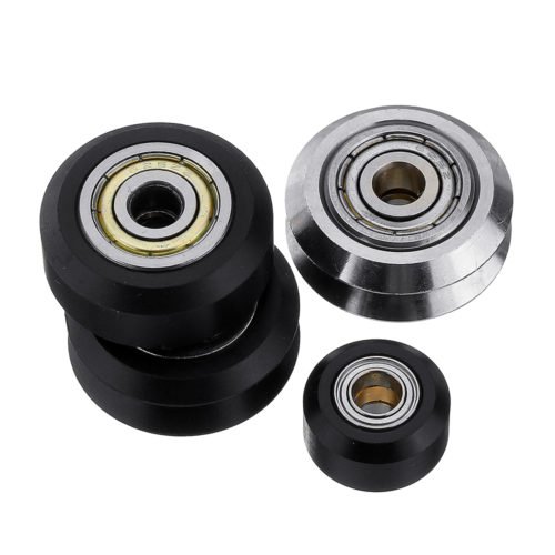 Flat / V Type Plastic/Stainless Steel Pulley Concave Idler Gear With Bearing for 3D Printer 2