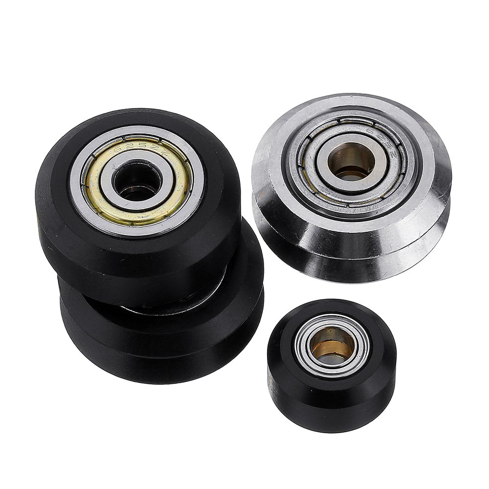 Flat / V Type Plastic/Stainless Steel Pulley Concave Idler Gear With Bearing for 3D Printer 2 Flat / V Type Plastic/Stainless Steel Pulley Concave Idler Gear With Bearing for 3D Printer - Image 2