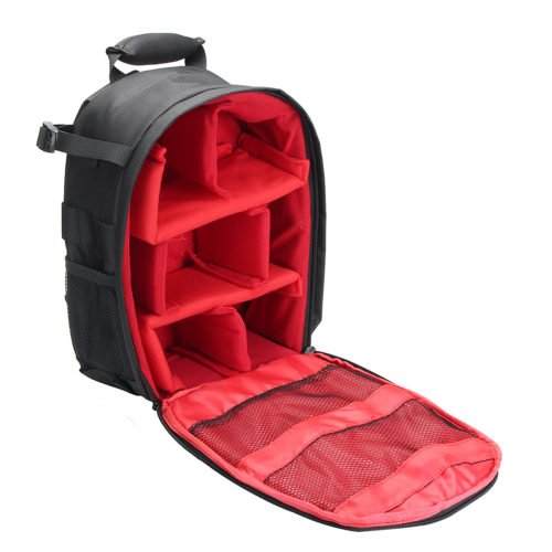 Waterproof Shoulder Bag Backpack Rucksack With Reflective Stripe For DSLR Camera 13